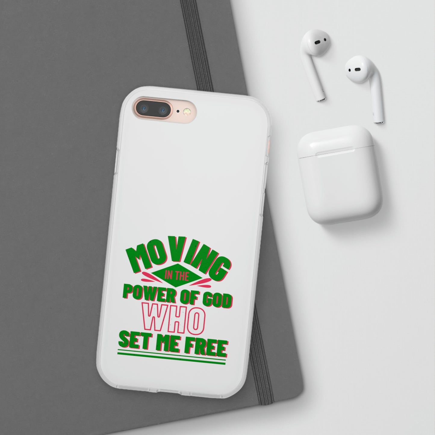 Moving In The Power Of God Who Set Me Free Flexi Phone Case