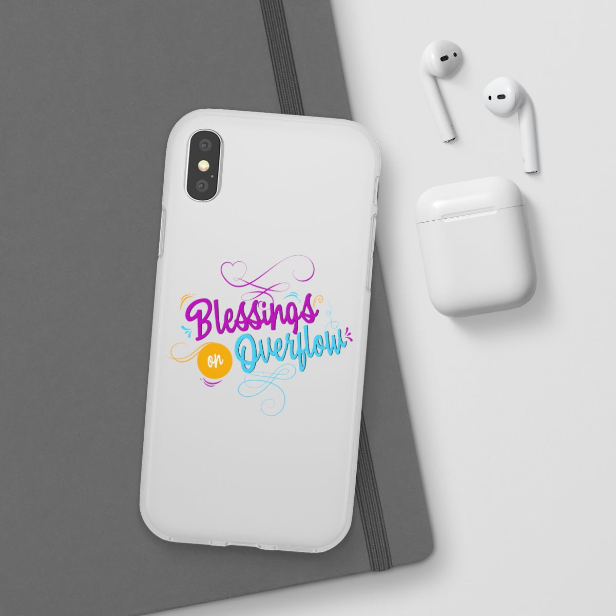 Blessings on Overflow Flexi Phone Case, compatible with select IPhone & Samsung Galaxy Phones Printify