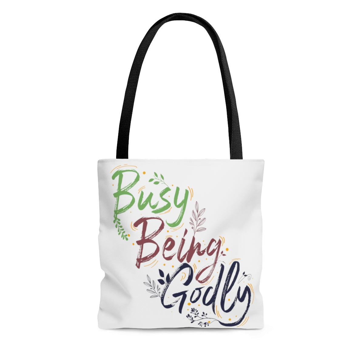 Busy Being Godly Tote Bag Printify