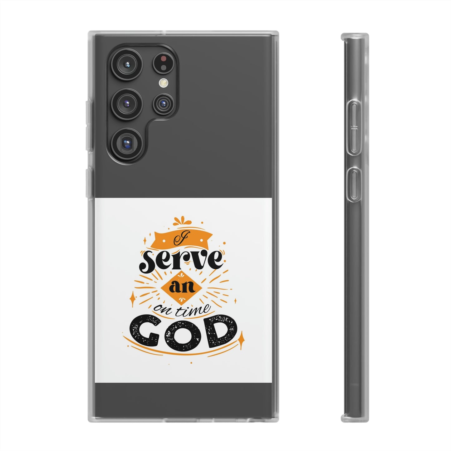 I Serve An On Time God Flexi Phone Case