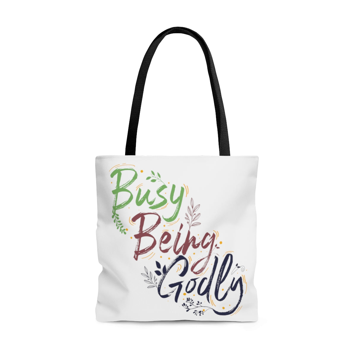 Busy Being Godly Tote Bag Printify