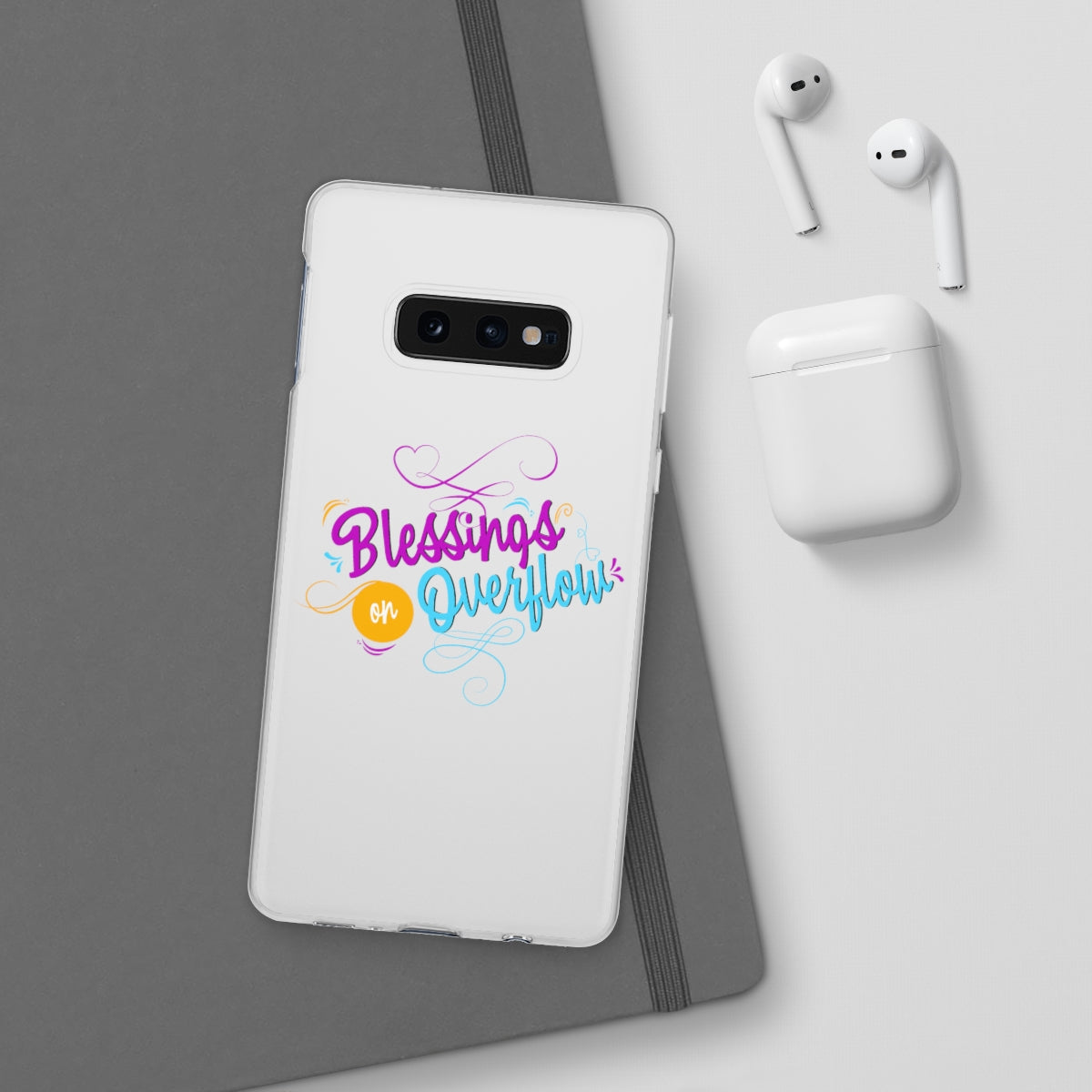 Blessings on Overflow Flexi Phone Case, compatible with select IPhone & Samsung Galaxy Phones Printify