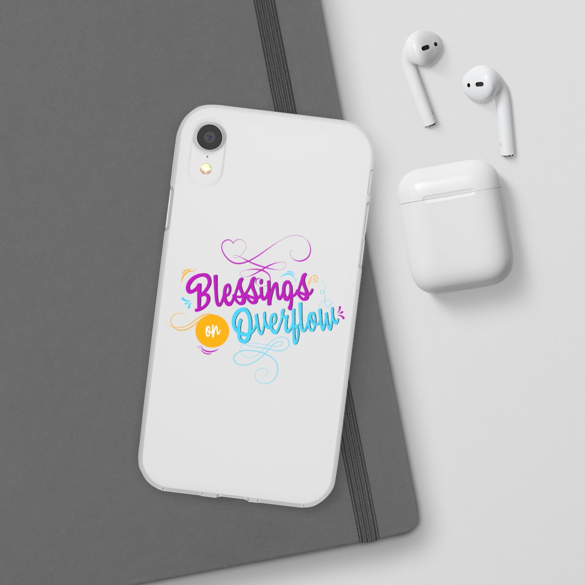 Blessings on Overflow Flexi Phone Case, compatible with select IPhone & Samsung Galaxy Phones Printify
