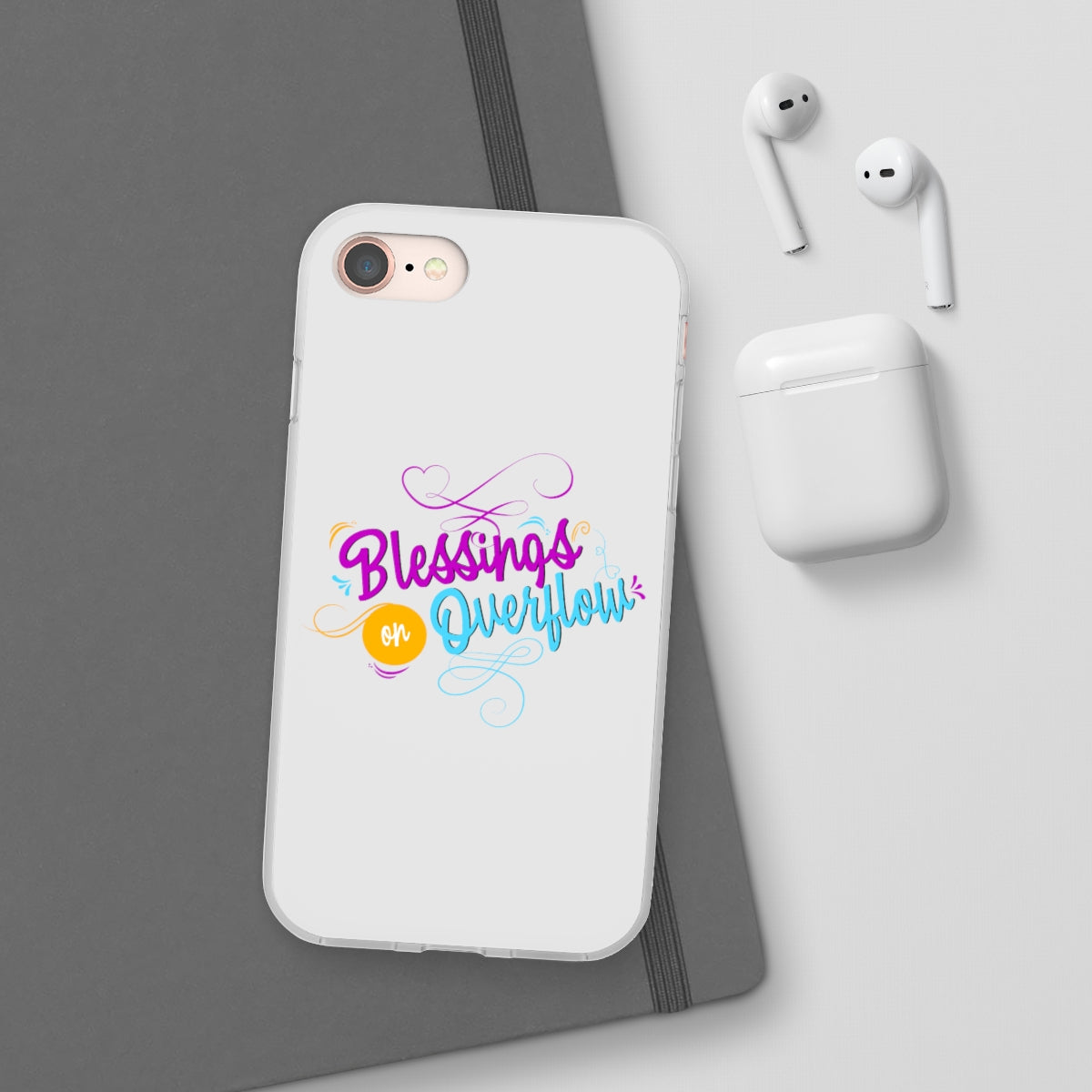 Blessings on Overflow Flexi Phone Case, compatible with select IPhone & Samsung Galaxy Phones Printify