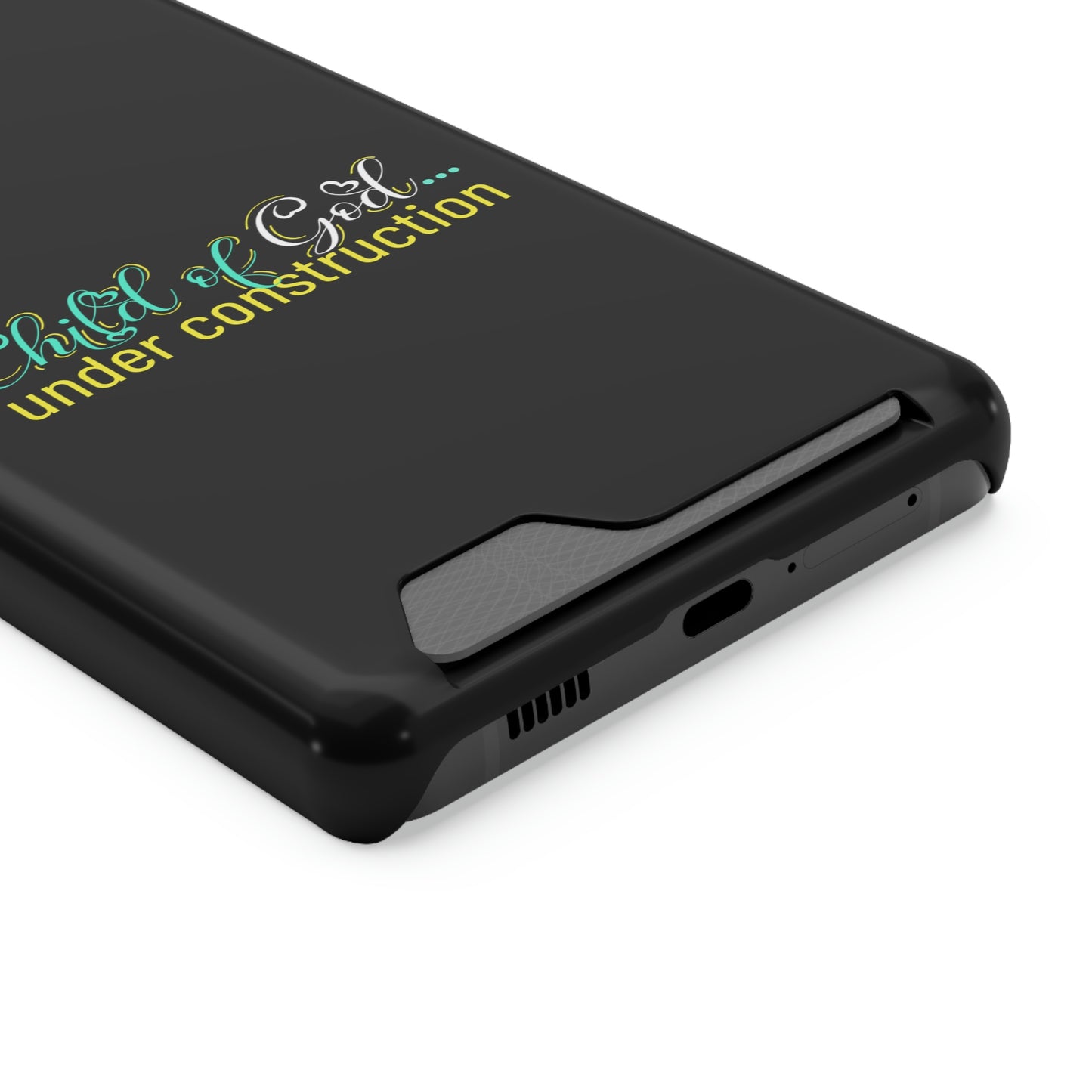 Child Of God Under Construction Phone Case With Card Holder