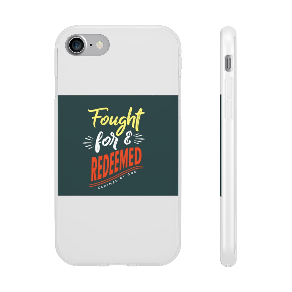 fought for and  redeemed Flexi Phone Case. compatible with select IPhone & Samsung Galaxy Phones Printify