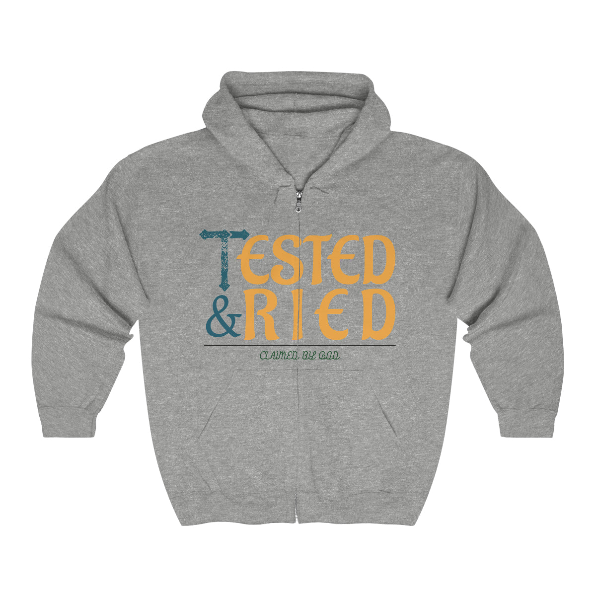 Tested & Tried Unisex Heavy Blend Full Zip Hooded Sweatshirt Printify