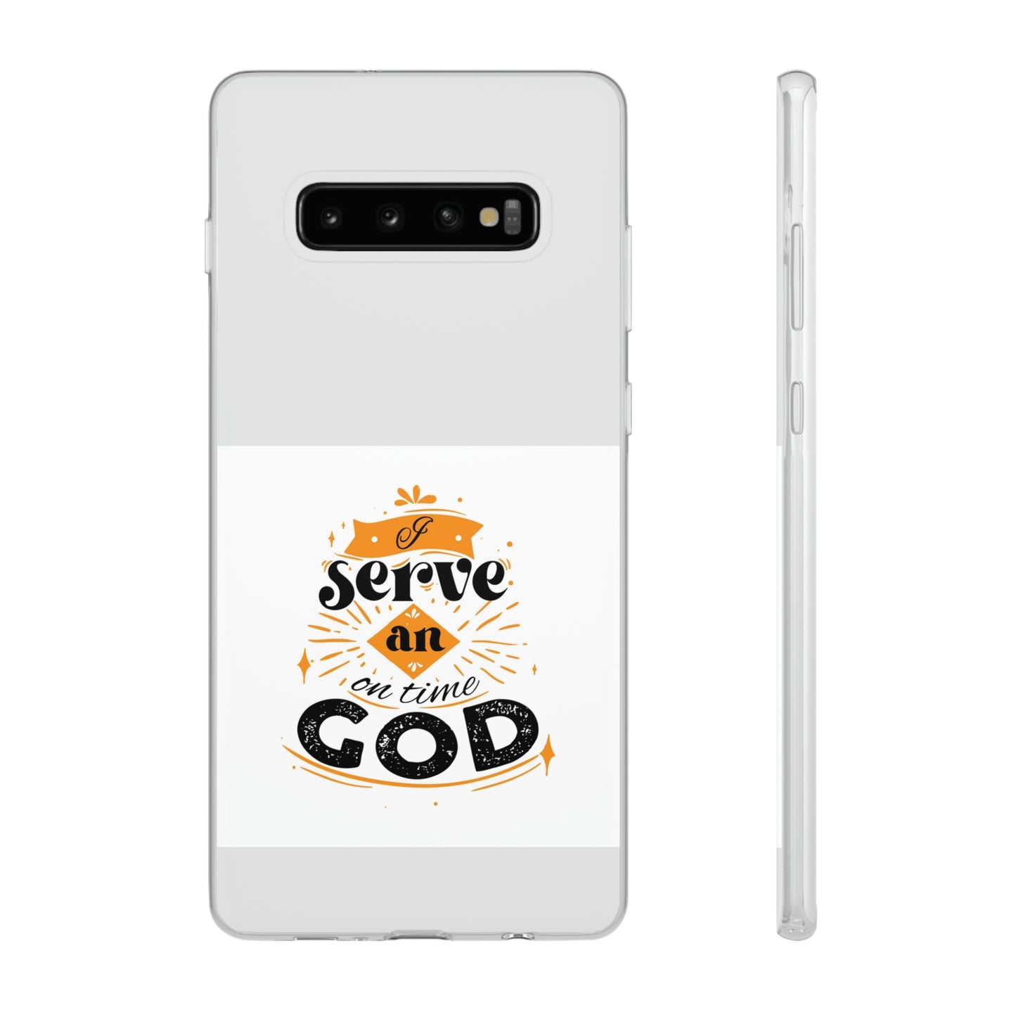 I Serve An On Time God Flexi Phone Case